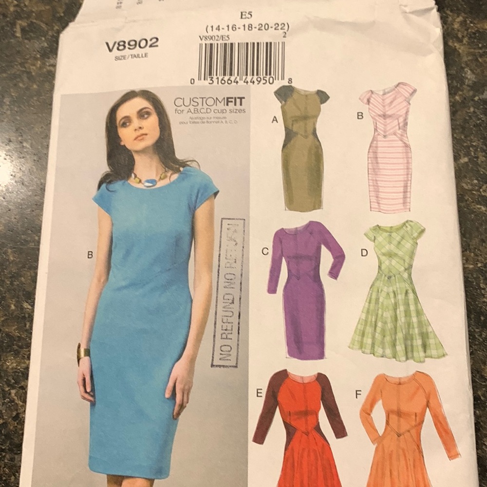 Vogue CUSTOM FIT Spring /Summer dress patterns